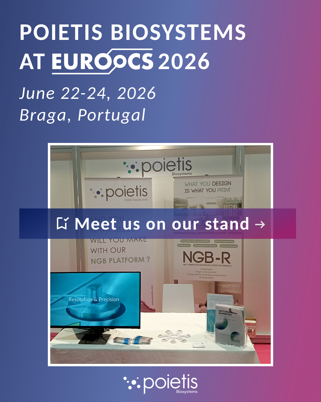 Poietis Biosystems at EUROoCS 2026, Braga
