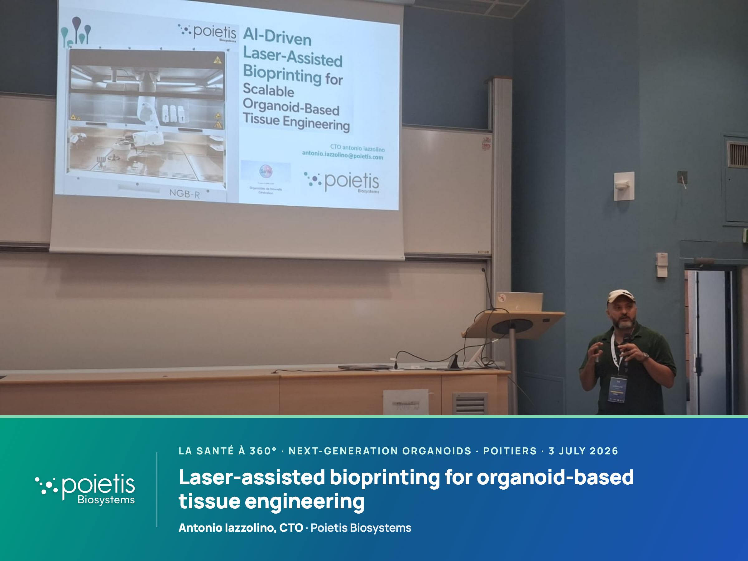 Talk: Laser-assisted bioprinting for organoid-based tissue engineering